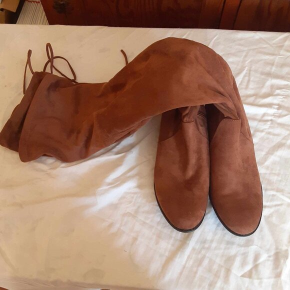 a new day Sidney thigh high tall boots Cognac Size 11 - Picture 8 of 12